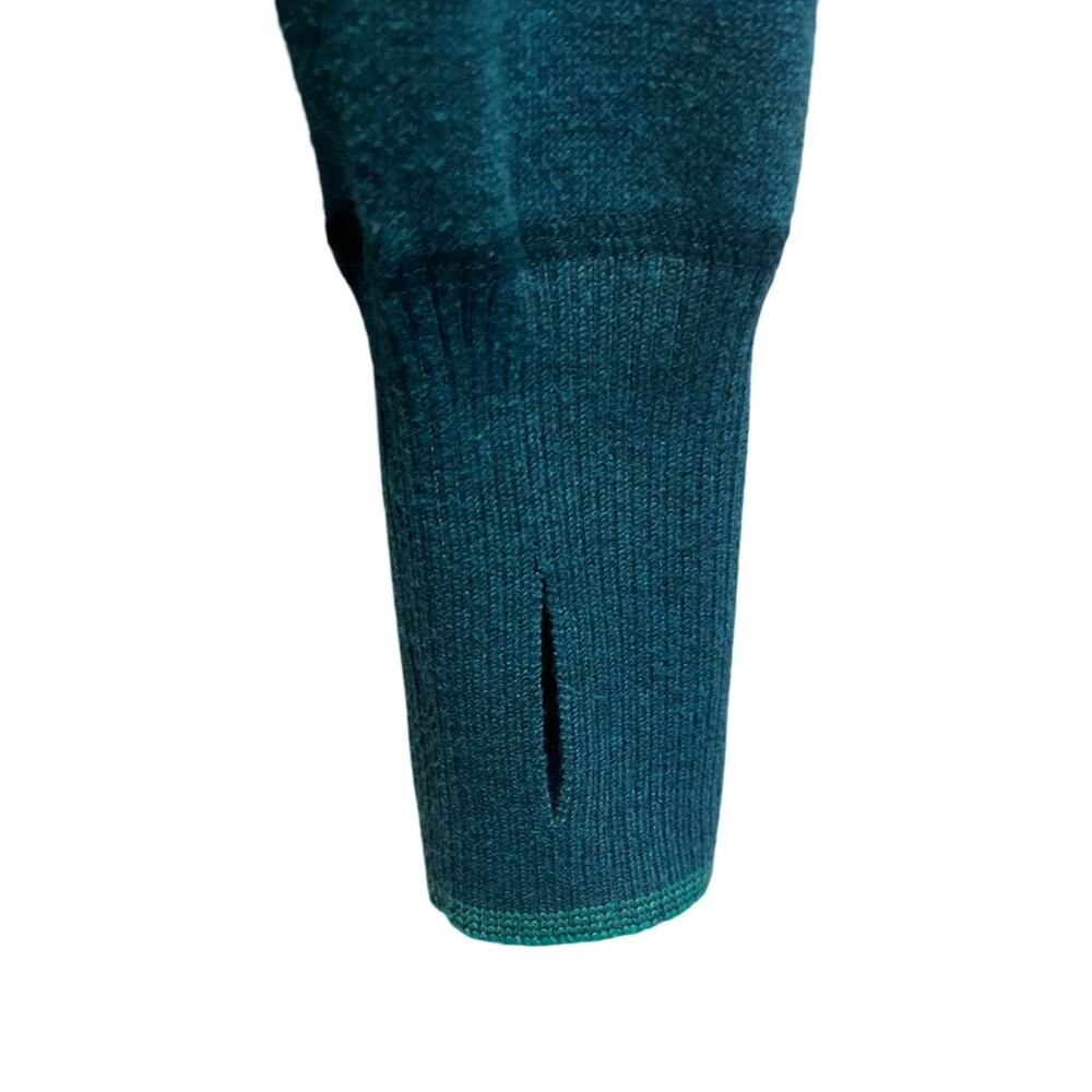 Eddie Bauer Quarter Zip Pullover Womens Size Large Teal - Picture 7 of 7